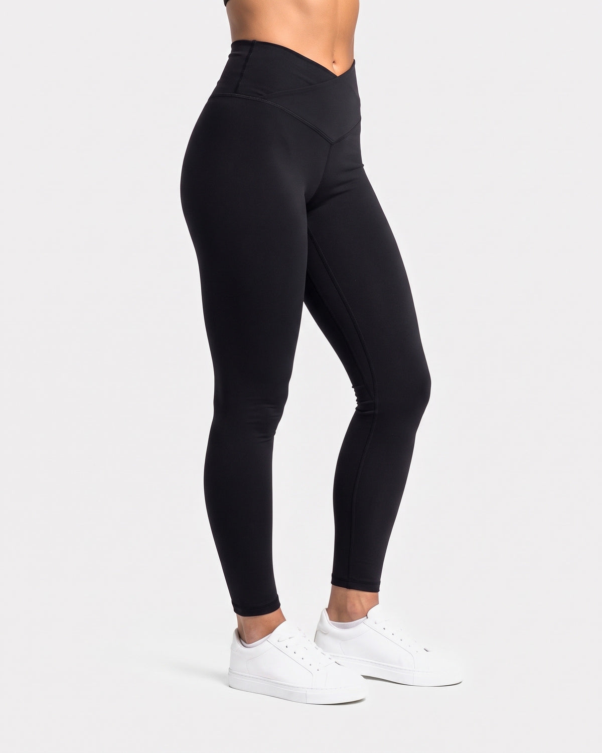 OMNÉA V-Shape High Waist Leggings in OMNÉA Black – Seitenansicht
